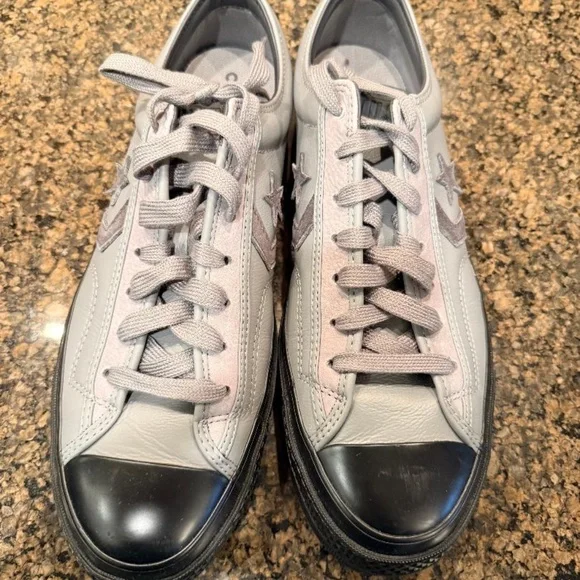 New with Box - Leather Converse Star Player 76 Low Gray/Black size 13 Men - Picture 4 of 5